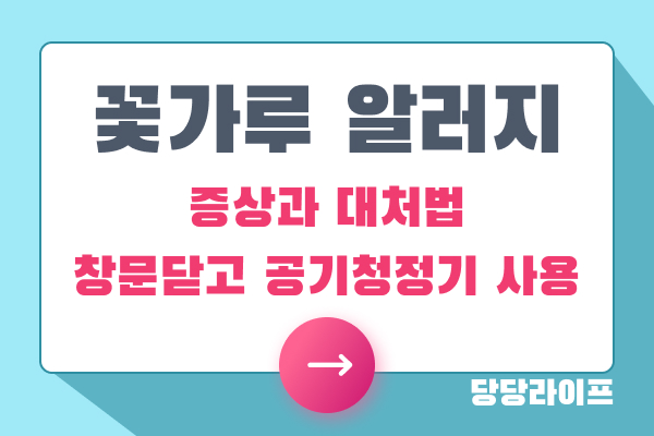 꽃가루 알러지