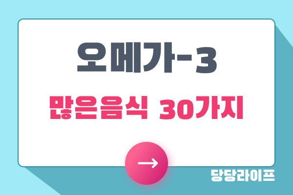 오메가-3 지방산 많은음식