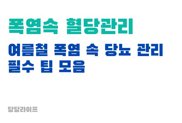 폭염속혈당관리